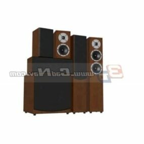 Professional Stage Audio System 3d model