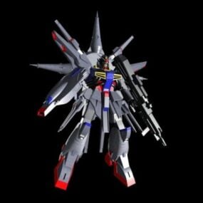 Modello 3d del personaggio di Providence Gundam