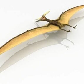 مدل 3 بعدی دایناسور پرنده پتروسور حیوانی