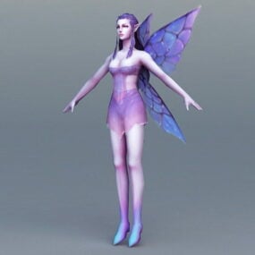 Purple Fairy 3d-modell
