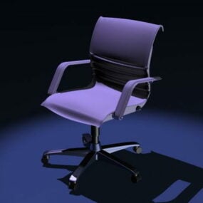 Mẫu ghế xoay màu tím 3d