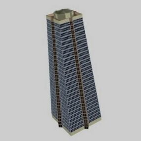 Model 3d Menara Apartemen Piramida