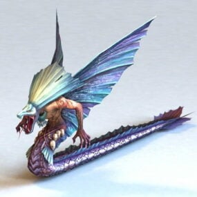Quetzalcoatl Serpent 3d-modell