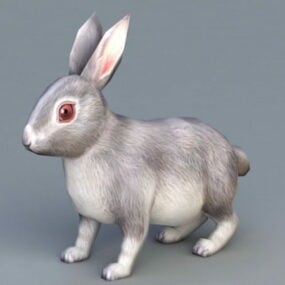 3д модель кролика-животного