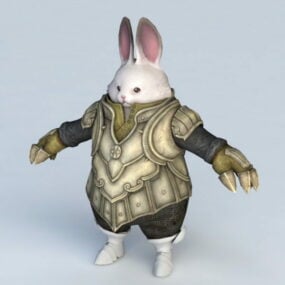 Rabbit Warrior 3d model