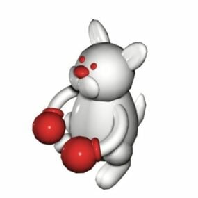 Rabbit Boxer Toy 3d model
