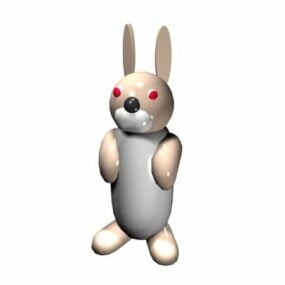 Rabbit Cartoon Toy 3d model