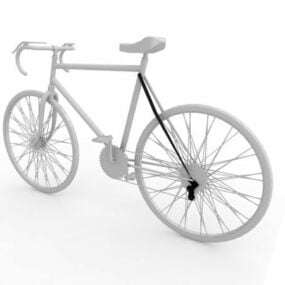 3д модель классического велосипеда-чоппера