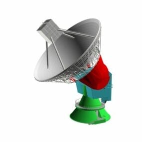 Modello 3d dell'Osservatorio radioastronomico