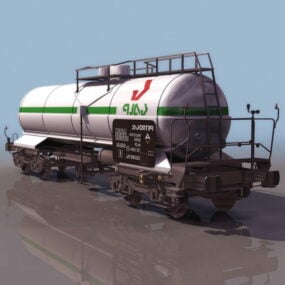Rail Tank Car 3D-malli