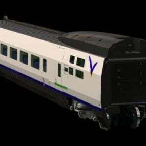 نموذج سيارة السكك الحديدية ثلاثي الأبعاد