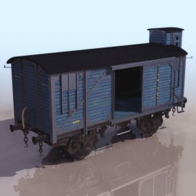 Modello 3d del vagone merci ferroviario
