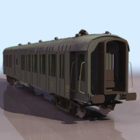 عربة البضائع بالسكك الحديدية نموذج ثلاثي الأبعاد