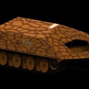 Modelo 3D de veículo armado Rammtiger