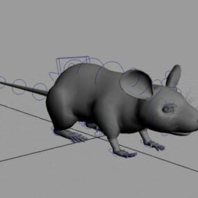 Modelo 3d de equipamento de rato rato