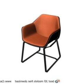 3д модель плетеного кресла-ванны из ротанга