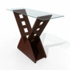 Furniture Rectangle Glass Bar Table