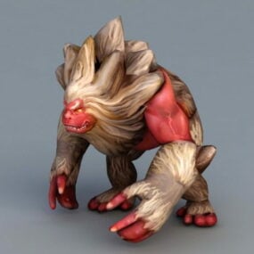 Red Ape Beast 3d model