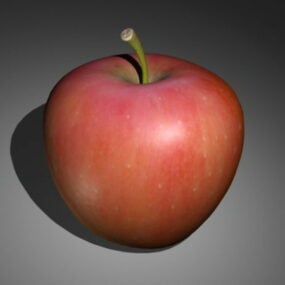 Rotes Apple 3D-Modell