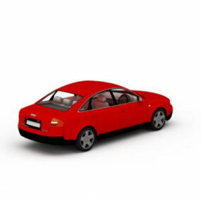 Rood Audi Sedan 3D-model