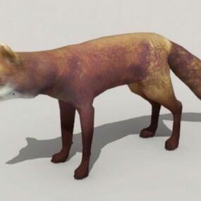 مدل سه بعدی حیوانات روباه قرمز