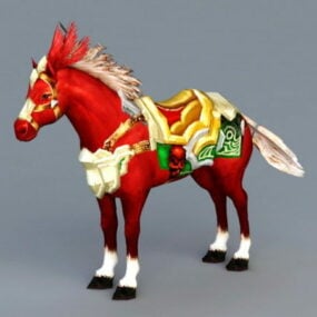 Red Horse Mount 3d model