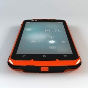 Red Smartphone 3d model