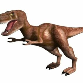 Red Tyrannosaurus Rex 3d model