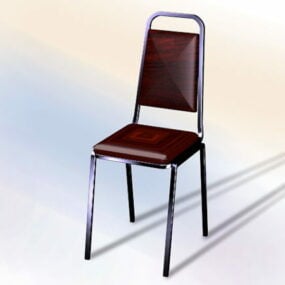 红色宴会椅3d模型