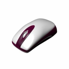 Red Computer Mouse 3d model