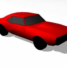 Red Coupe Car 3d model