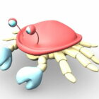 Red Crab Cartoon Animal