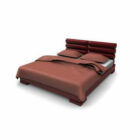 Red Upholstered Platform Bed