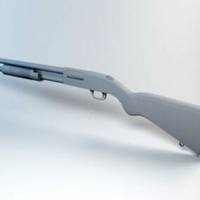 Mô hình súng ngắn Remington 870 3d