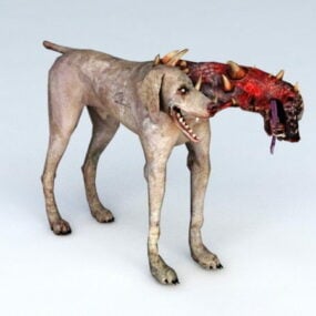 مدل سه بعدی سگ زامبی رزیدنت اویل