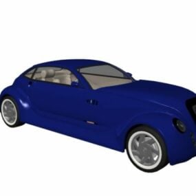 Retro Concept Car 3d model