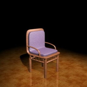 Ретро обідній стілець 3d модель