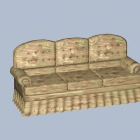 Ретро диван 3d модель