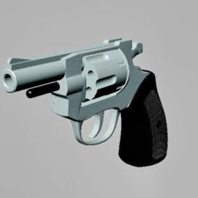 Modelo 3d de pistola de revólver