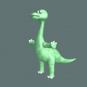 Rigged 漫画の恐竜の3Dモデル