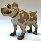Rigged Animation de chien de dessin animé