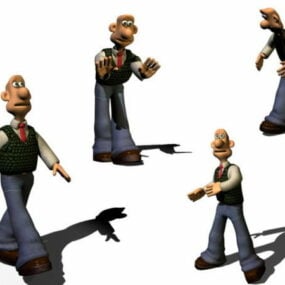 Character Rigged Cartoon Man 3d model