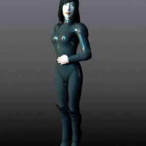 Rigged Lidská dívka charakter 3D model