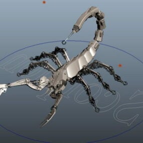 مدل رباتیک اسکورپیون سه بعدی
