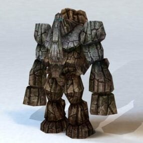 Rock Monster Character 3d model