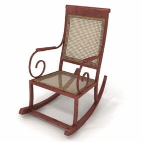 Furniture Rocking Arm Chair 3d model