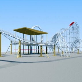 Roller Coaster 3d model