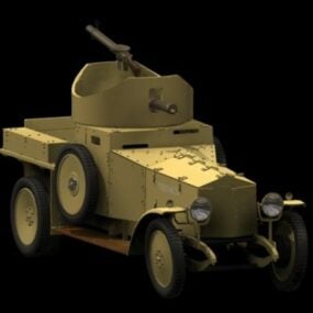 Rolls-royce Armoured Car 3d model
