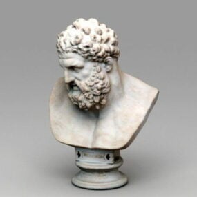 Busto romano Hércules modelo 3d