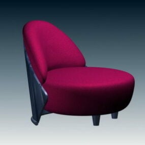 Round Accent Chair 3d-modell